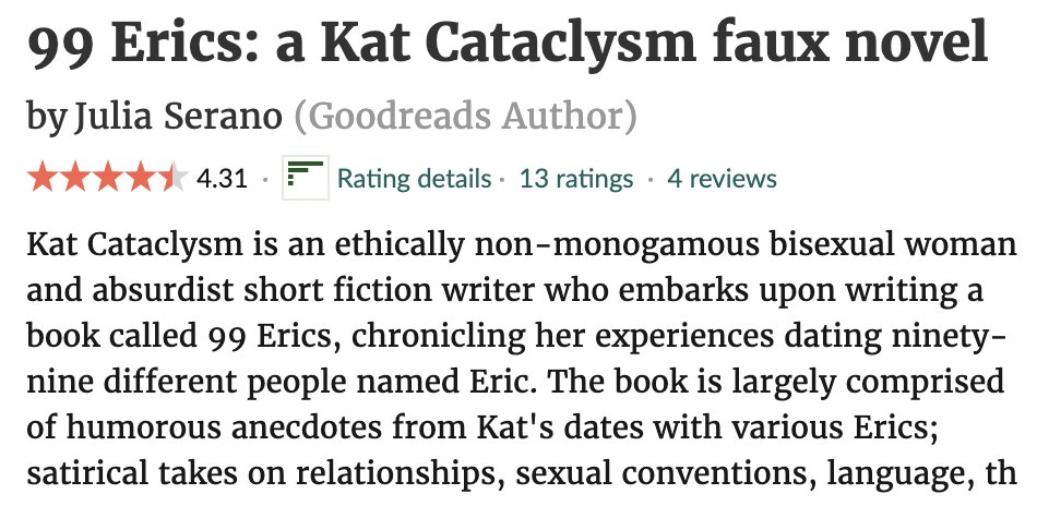 ...before sharing excerpts, I should mention that people are saying wonderful things about the "99 Erics"! here's a few blurbs, plus its current ratings on Amazon & Goodreads. & please, if you like the book, give it good ratings there, it really helps with sales!  #LGBTQ  #books