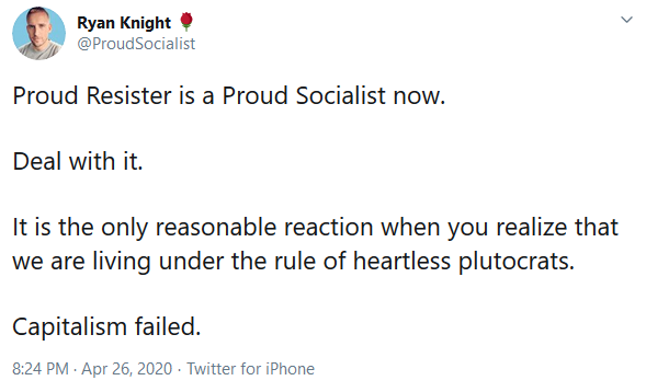 So no, I am not attacking Ryan. I am making people aware of him selling his support to the highest bidder. You don’t go from voting for Hillary, to being a Resister, to being paid to be Progressive, to becoming a socialist, to voting 3rd party in 4 years. That is not evolution...