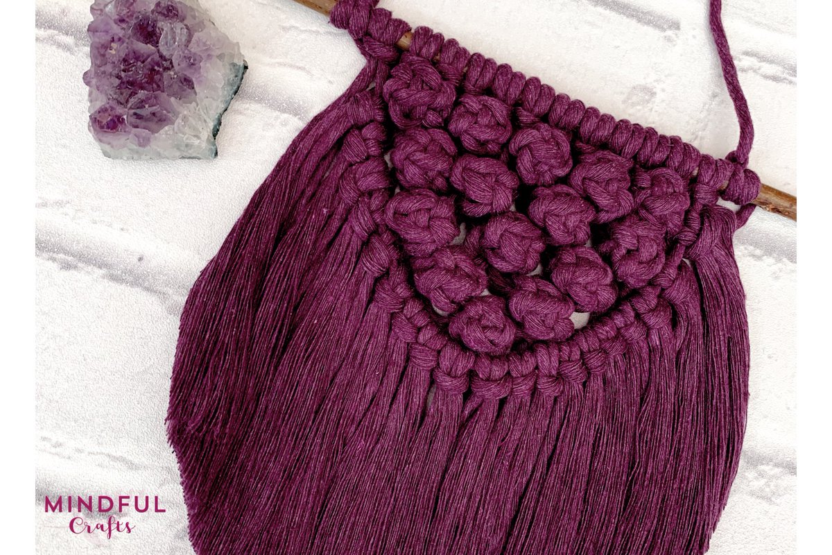 Mindful Crafts Berry Knot wall hanging tutorial youtu.be/iP2W7_22iTM via <a href="/YouTube/">YouTube</a> #macrame #maker #craftlife #diydecor