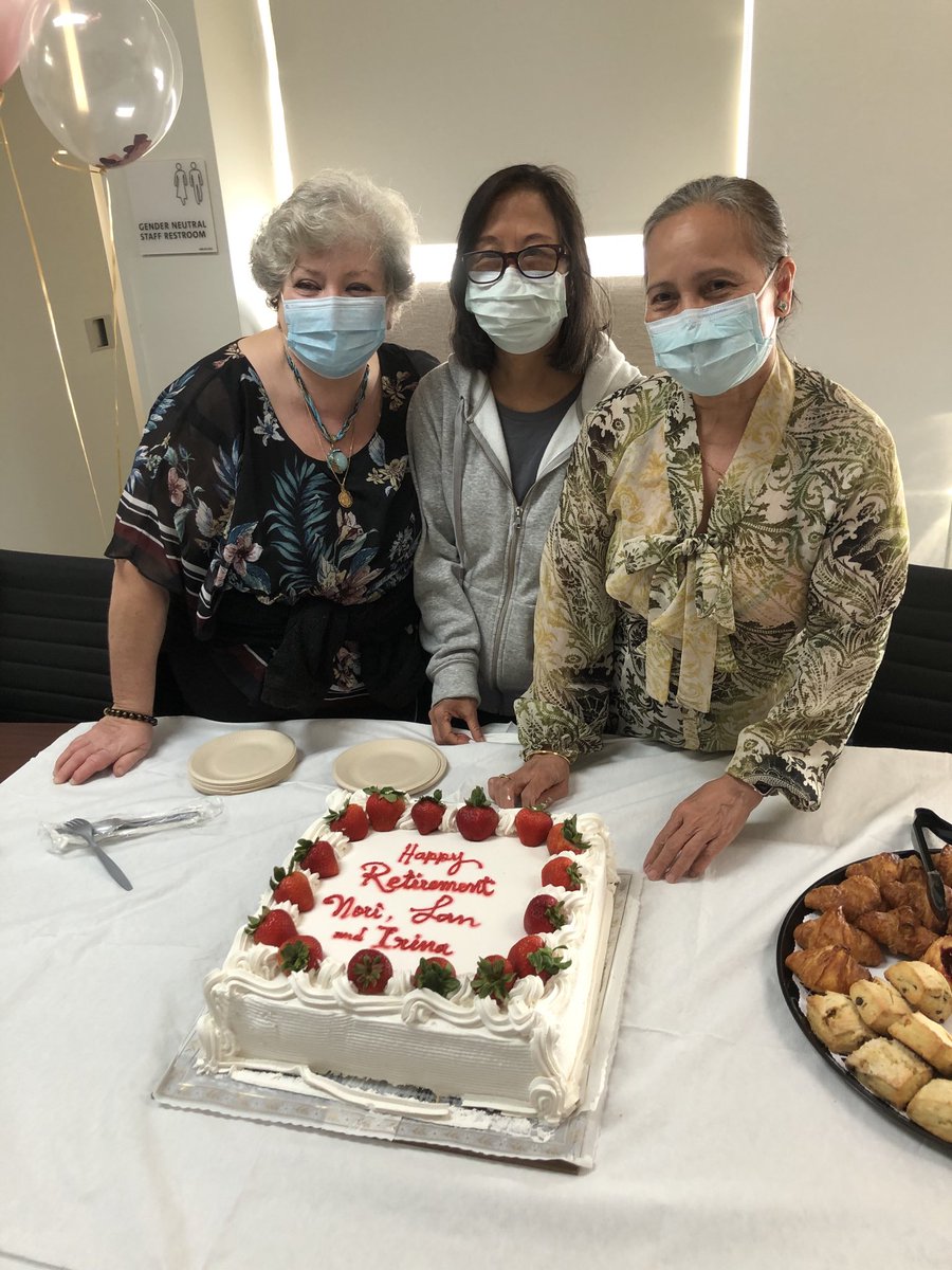 Happy Retirement Lan, Nori and Irina!!! We love you and will miss you! Thank you for all that you have done for the 6th Floor!!#AmazingnursesLMH