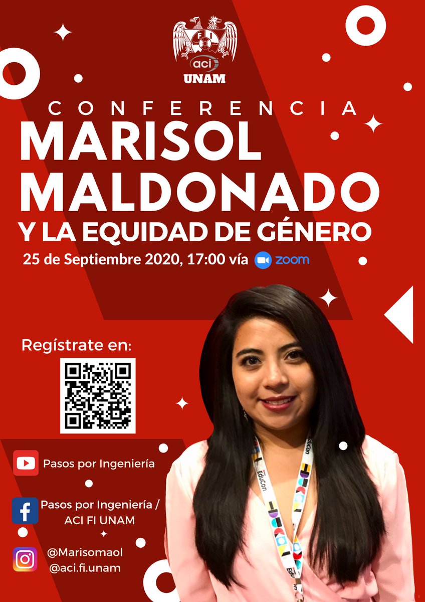¡Hola chicas y chicos! me complace comunicarles que el día Viernes 25 voy a estar con ACI - FI UNAM (agrupación de la Facultad de Ingeniería - UNAM) mediante Zoom a las 17:00 hrs México Centro, es de acceso gratuito y todas y todos pueden participar. https://t.co/cYpG2Xwpga