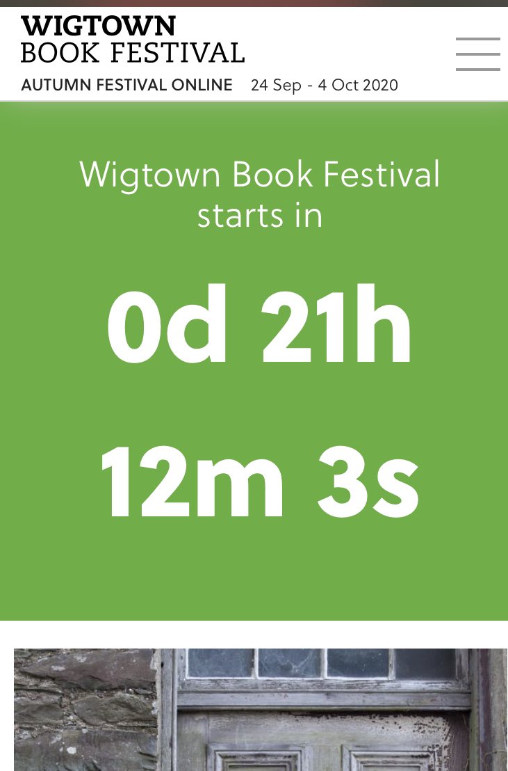 0d 21 h 12m to take off. Have you booked your tickets yet? wigtownfestival.com
