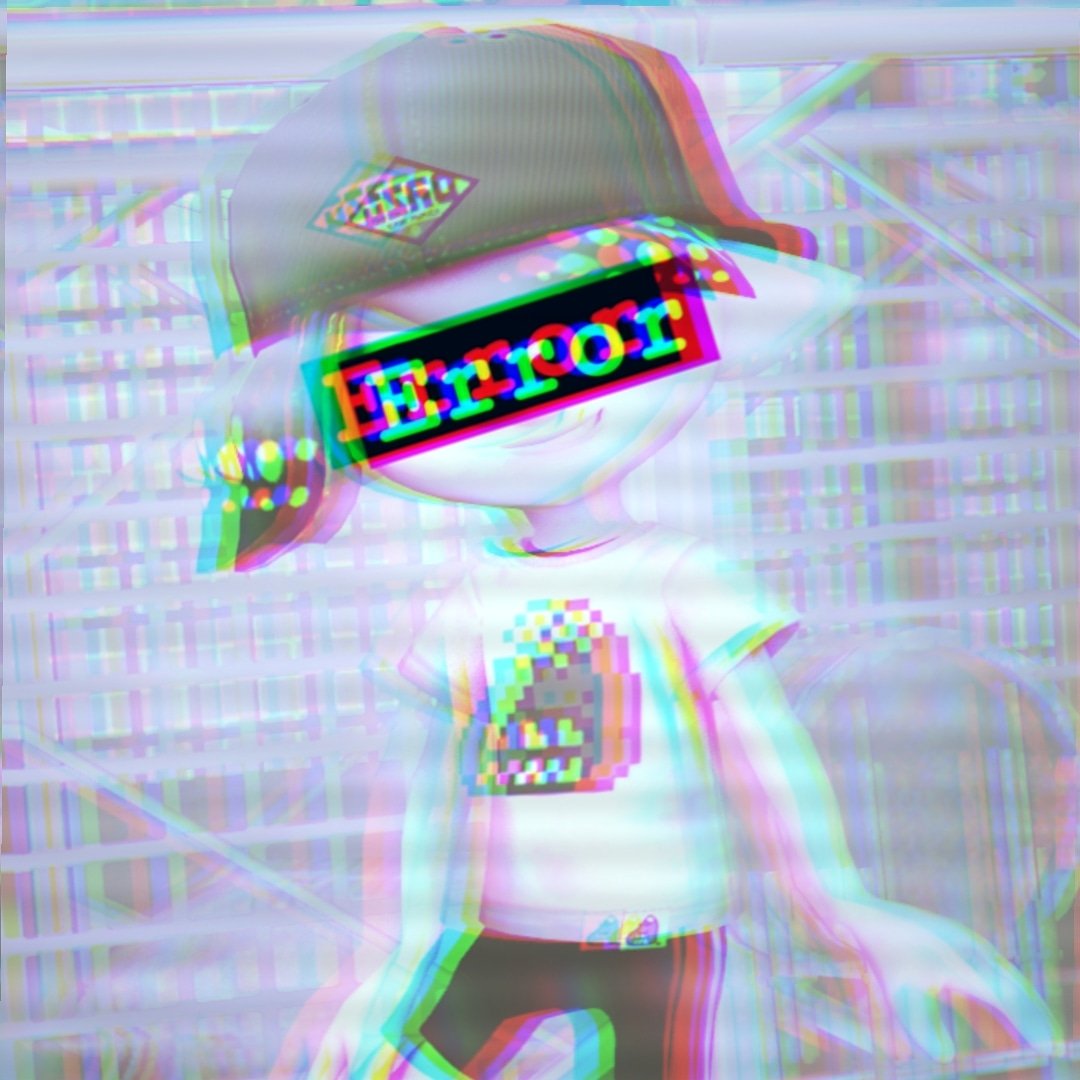 Error Glitch - Sad Anime Boy | Postcard