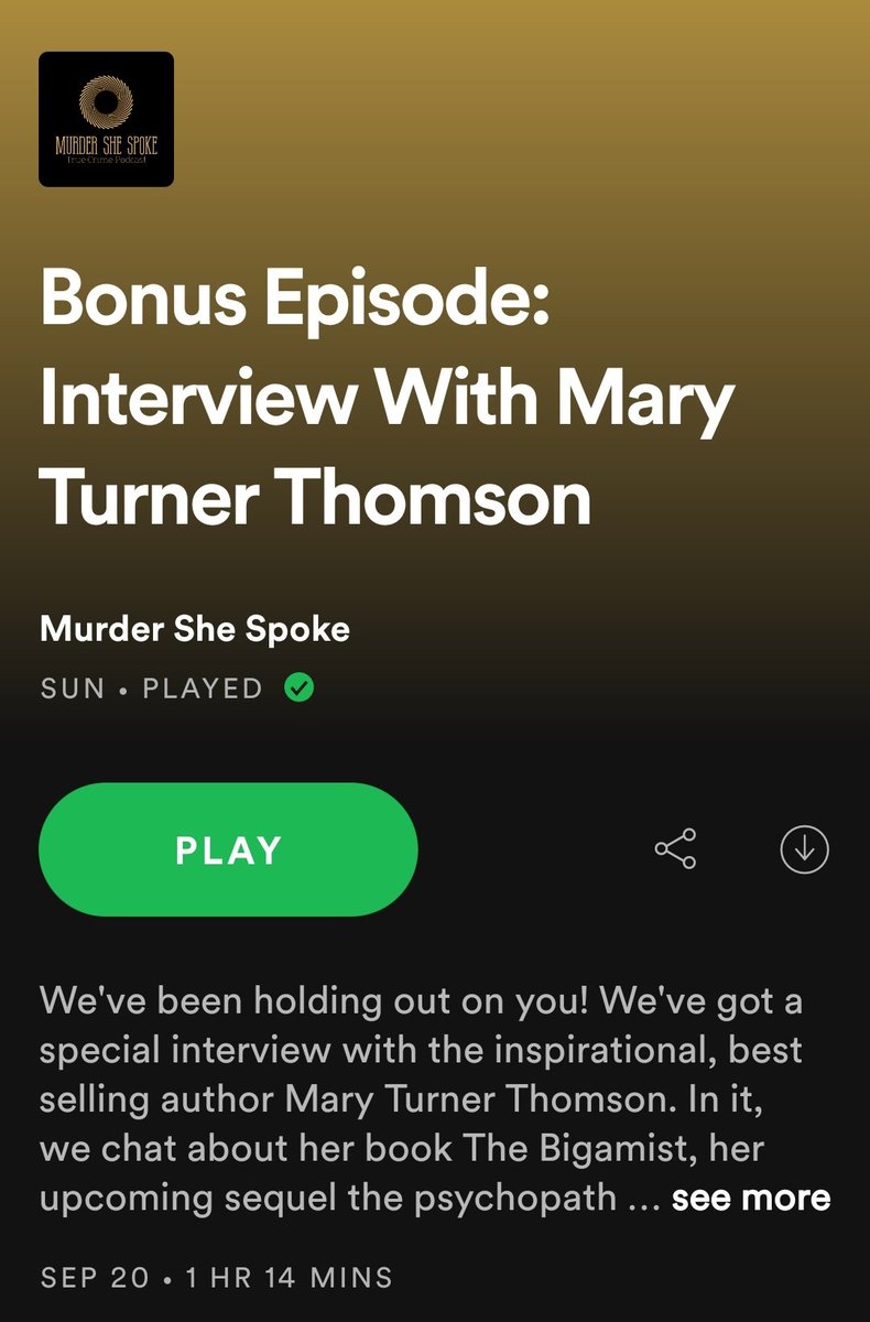 learningrmps's tweet photo. This is a brilliant podcast for true crime but this episode is great at discussing mental illness and in particular psychopaths. I really enjoyed it and have bought the book The Bigamist
Brill for #higherrmps #justice
@MSS_Pod @TheBigamistBook https://t.co/dDM81n612t