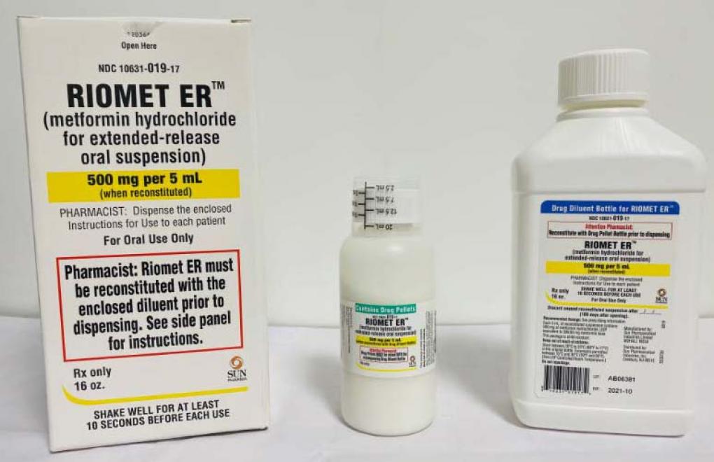 FDArecalls's tweet image. Sun Pharmaceutical Industries, Inc. Issues Voluntary Nationwide Recall of RIOMET ER™ (Metformin Hydrochloride for Extended-Release Oral Suspension) Due to N-Nitrosodimethylamine (NDMA) Content Above the Acceptable Daily Intake (ADI) Limit go.usa.gov/xGyKv