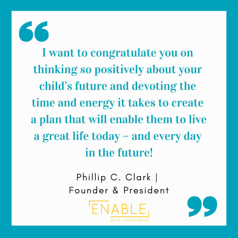 ENABLEsnp's tweet photo. What does a great life for your son or daughter look like today? What about next year? or 5 years down the road?

#ENABLEsnp #specialneedsplanning #specialneeds #autism #cerebralpalsy #downsyndrome #epilepsy #spinabifida #BeImpactful https://t.co/rpO1kudYtB