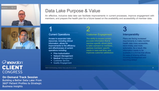 InovalonInc's tweet photo. #Healthcare #data increases by 48% every year. In this #VirtualCC2020 session, Inovalon's @sullivanlane &amp; @avalerehealth's Michael Lutz  share  ways plans are leveraging #DataLakes to guide decisions on #quality, #RiskAdjustment &amp; more.  https://t.co/kqYp52q2oC https://t.co/06pIifgv1X