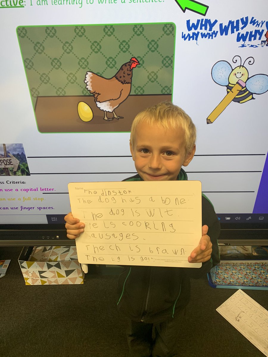 MrsUnderwood8's tweet image. Look at our super sentences @MissLoasby @MrsEmilyAllsopp we’ve been using Jack and the Beanstalk to help us! 🌱 @MrsONeillKBA @DinoDiSalvo @KbaPrimary #getwriting #year1 #ks1