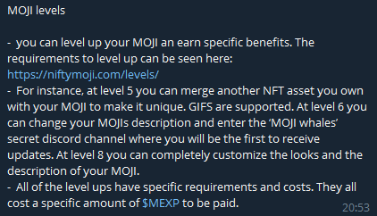  About MOJI's Levels
