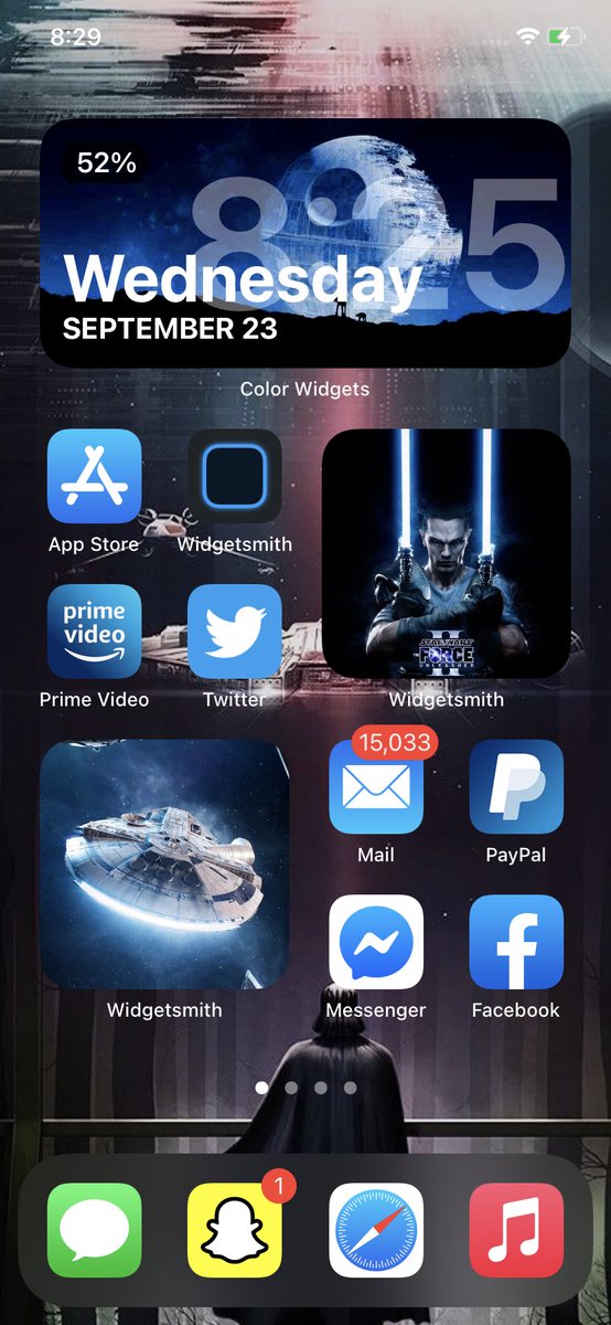 stockley_nique's tweet photo. Star Wars Themed #StarWars #iPhone #iPhoneHomeScreen #ios14 #DisneyPlus #Disney #ios14homescreen #Yoda https://t.co/z3YsG57Gym