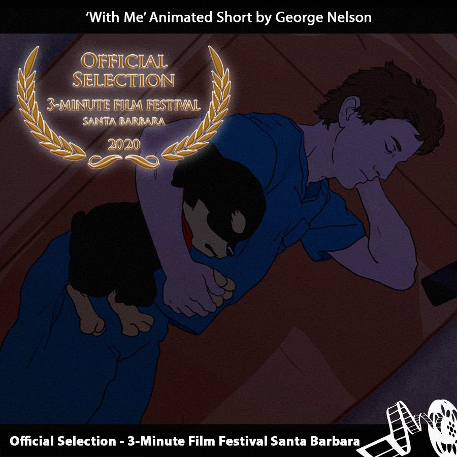 thefedups's tweet photo. Wednesday's accolade to share is from the 3-Minute Film Festival Santa Barbara!
'With Me' was an official selection, a meaningful win because it fit @aestheticpov's and my goal of telling a meaningful story in just 3 minutes.
#WithMeFilm #Thefedups #3minute #movie #animation https://t.co/VeNkPMQIXe