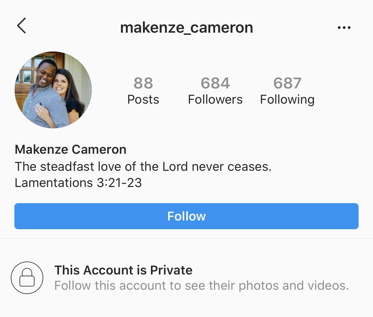 It appears all the tweets have been deleted from Makenze’s Twitter account and her Instagram is set to private.