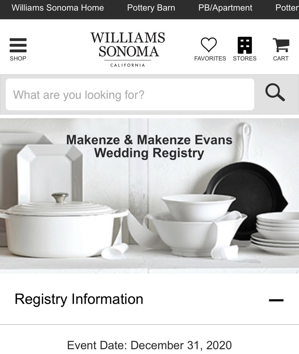 According to wedding registries, the couple was supposed to be married on December 31, 2020.