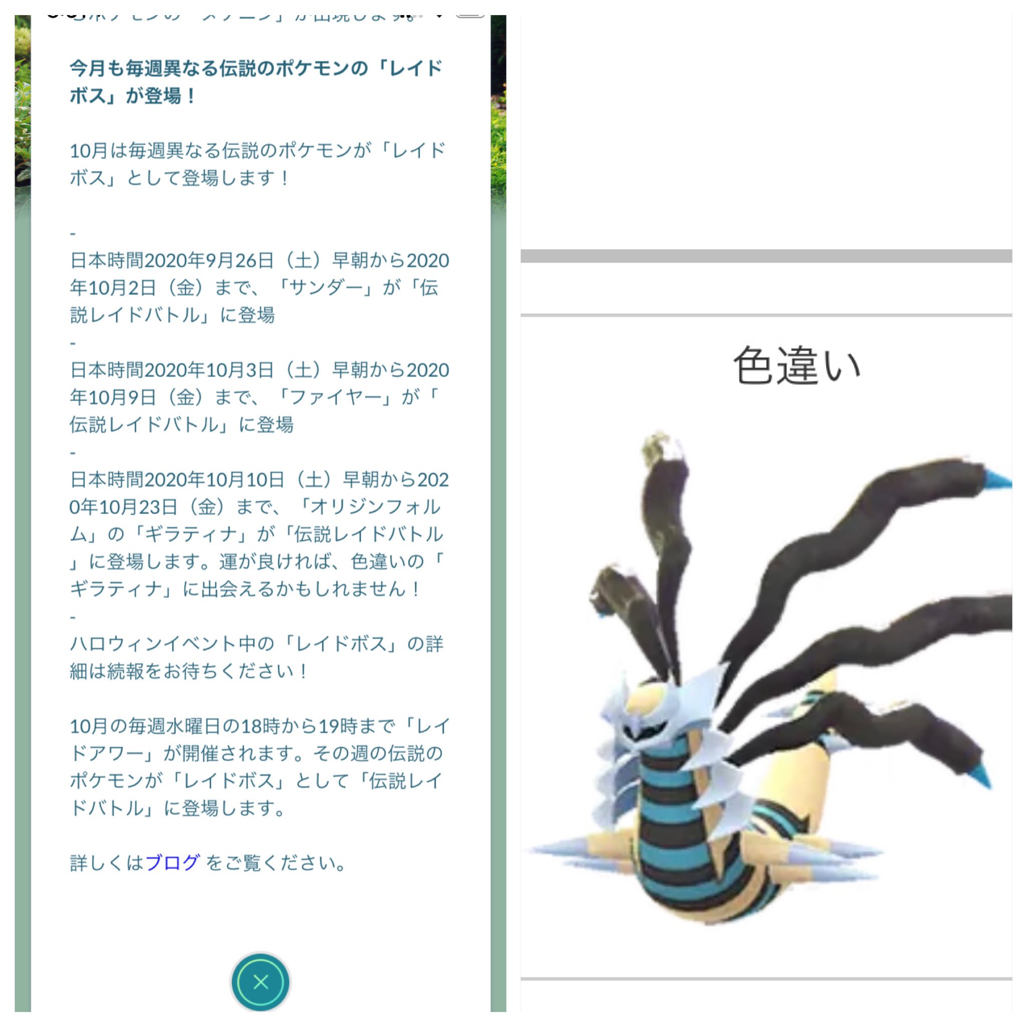 ギラティナオリジン色違い Twitter Search Twitter