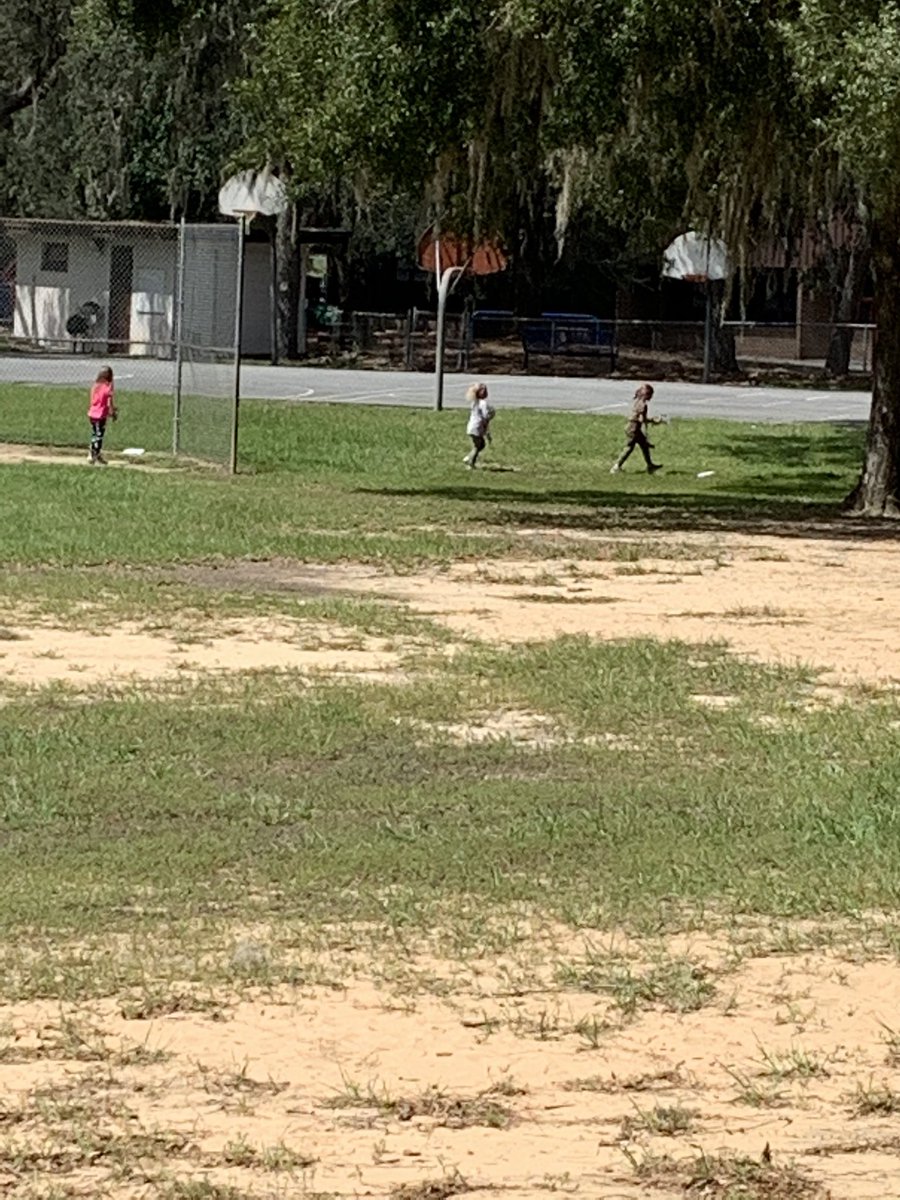lshaw87's tweet photo. We are learning about service projects in social studies. Some of my firsties took it upon themselves to clean up our playground during recess. I’m so proud! #EducatingHornets @kyle_jaecks @HernandoSchool https://t.co/XNHVYaEYV7