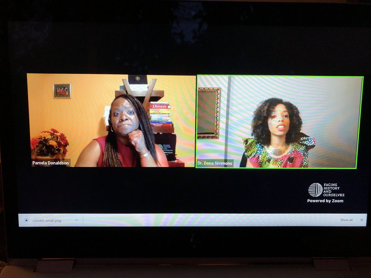 MissyMecum's tweet image. Learning a lot from Dr. Dena Simmons on Social and Emotional Learning and working toward an Anti Racist Future! #fhonline