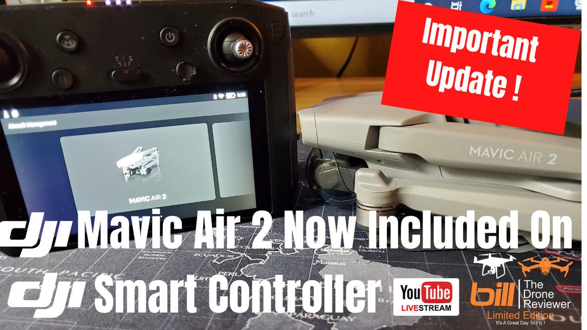 BillDroneReview's tweet image. DJI Mavic Air 2 Now Included On DJI Smart Controller - Important Update ! #MavicAir2 #SmartController #MavicAir2SmartController youtu.be/vjrfk03Mqbk via @YouTube