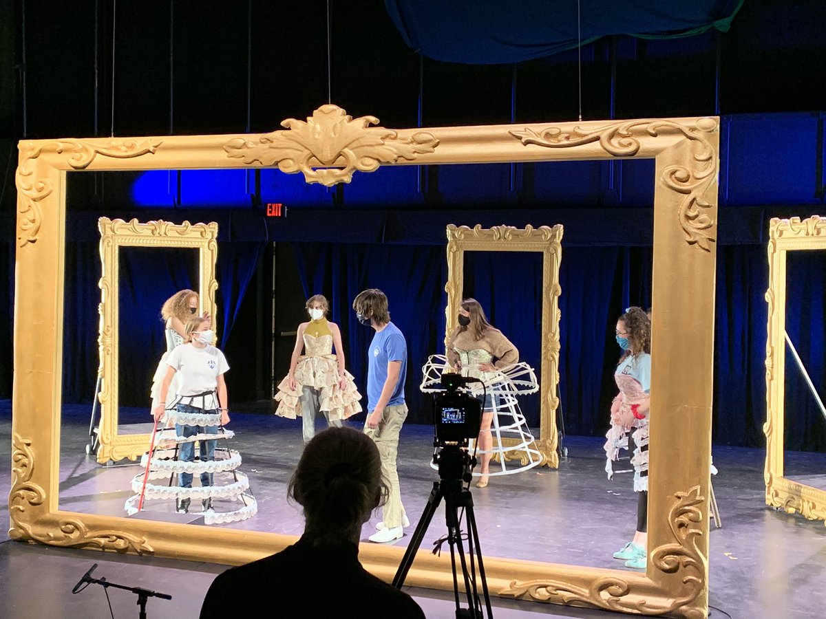 Rehearsals for our production of Tartuffe