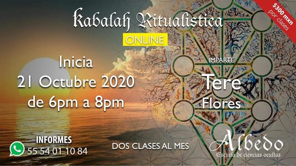 AlbedoEscuela's tweet photo. Próximo curso de Kabalah Ritualística
#albedoescuela #astrogirl #astrologia #magia #esoterismo #plantasmagicas #astro #albedo #astrogirl #tarot #astronomy #planet #energy #esoterismo #ocultismo #light #science #yoga #natalchart #astrologia #astrology #news https://t.co/qQd8cw4l6z