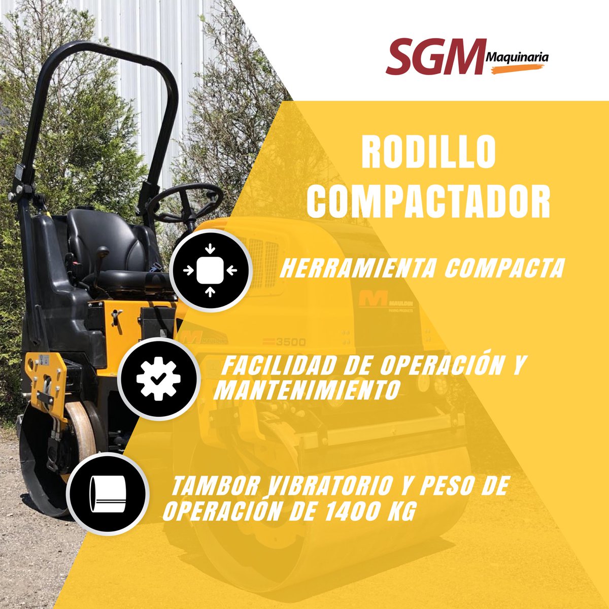 SgmMaquinaria's tweet photo. Conoce el Rodillo Compactador de @4amauldin 🚧
📲 800 715 1863
https://t.co/Lz1kiMR5LR
#construccion #construction #roller #rodillocompactador #compactador #mauldin #rodillo #constructionlife #paving #asphalt https://t.co/1gzZkOEjko