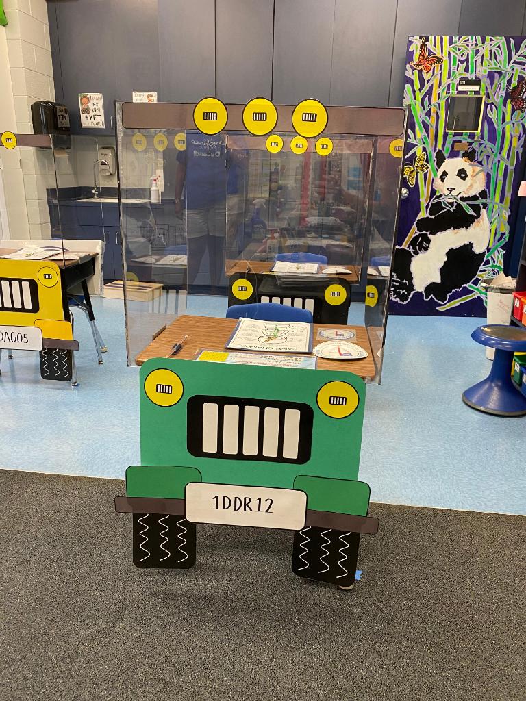 SouthwestAir's tweet photo. These two teachers converted their distanced classroom desks into cars! Know an educator who is doing something awesome? Tell us, in the replies! #WannaGetAway https://t.co/O6CwultZvp