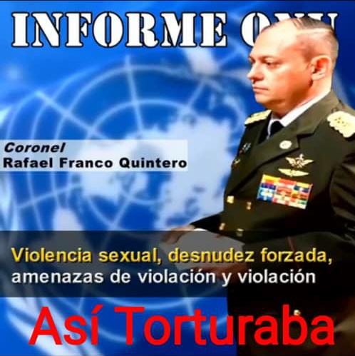 ProtestaMilitar's tweet photo. Tambien circula por correos electrónicos las fotos que incluye este #VIDEO derivado del INFORME #ONU que señala a los #Torturadores #Militares del régimen de #NicolasMaduro en #Venezuela #23Sep2020 1/2 https://t.co/8XgQnrpG7t