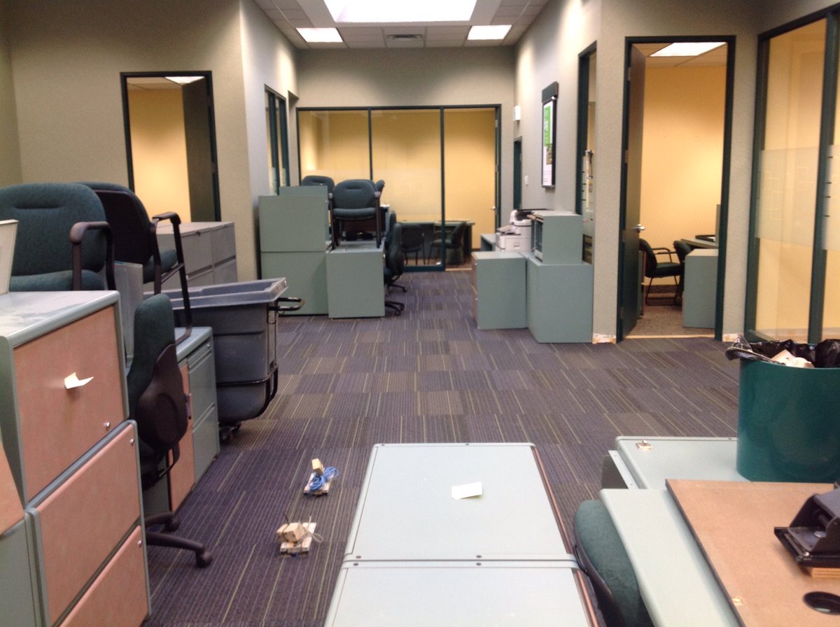 Renovation update - massive change already.  The before and after.