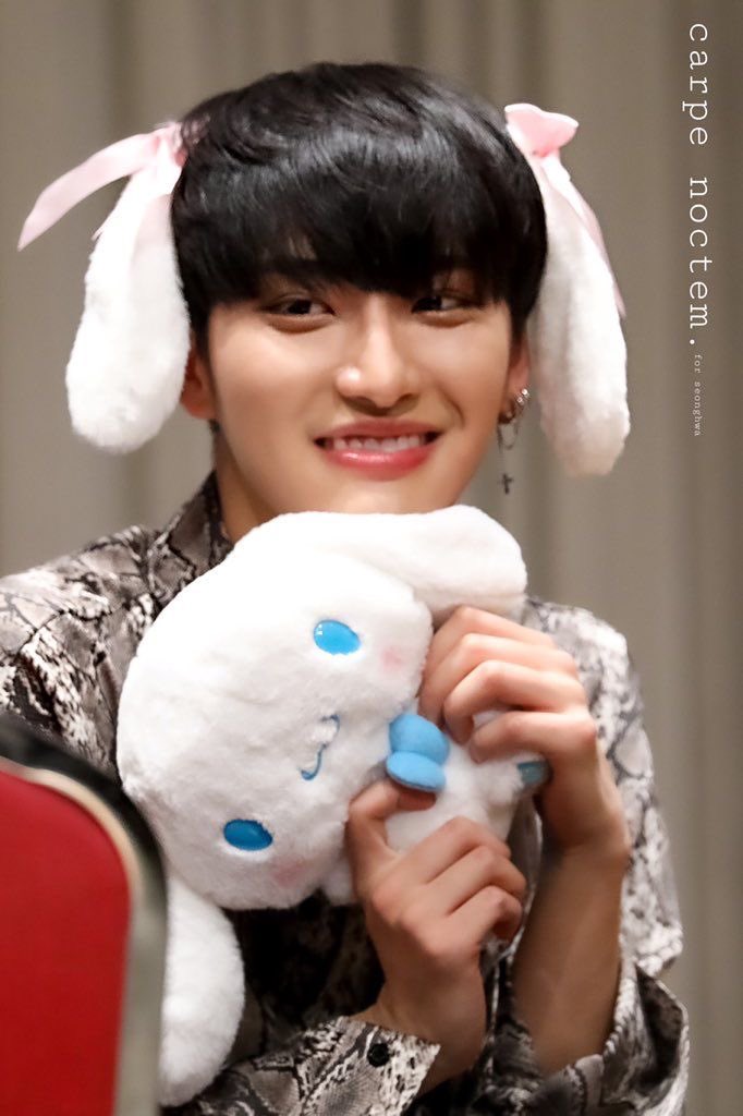 Ateez with sanrio plushies- a thread