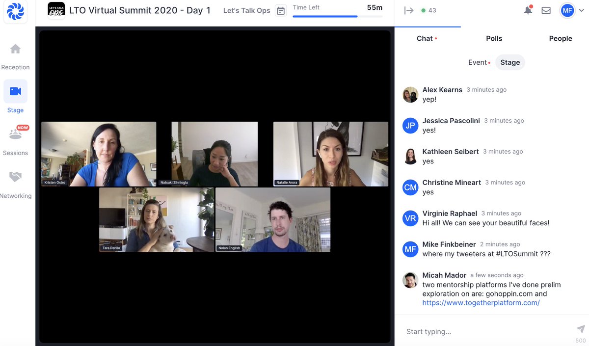 "Nothing can take the place of in-person connections" but <a href="/NatalieArora/">Natalie Arora</a> of <a href="/SusaVentures/">Susa Ventures</a> says VC funds can create virtual events that get close IF they listen to their portfolio Founders.  via #LTOSummit powered by <a href="/hopinofficial/">Hopin</a>  #vcplatform