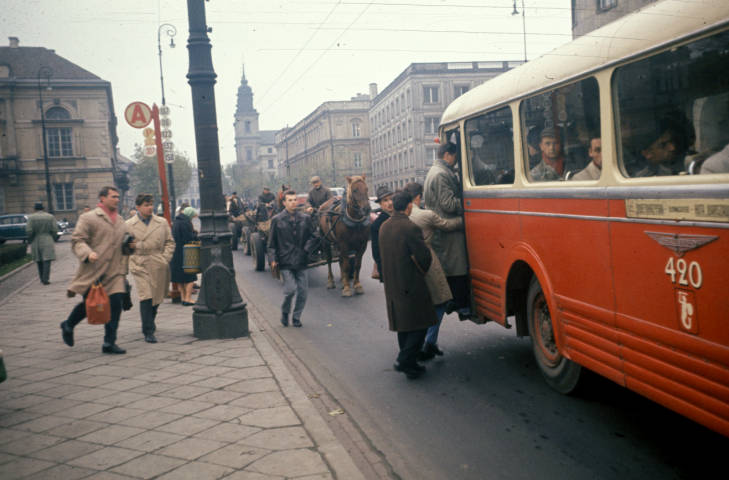LostfoundE's tweet photo. Here's #Warsaw by Harrison Forman in 1960 #warszawa https://t.co/46zqY7tPtN