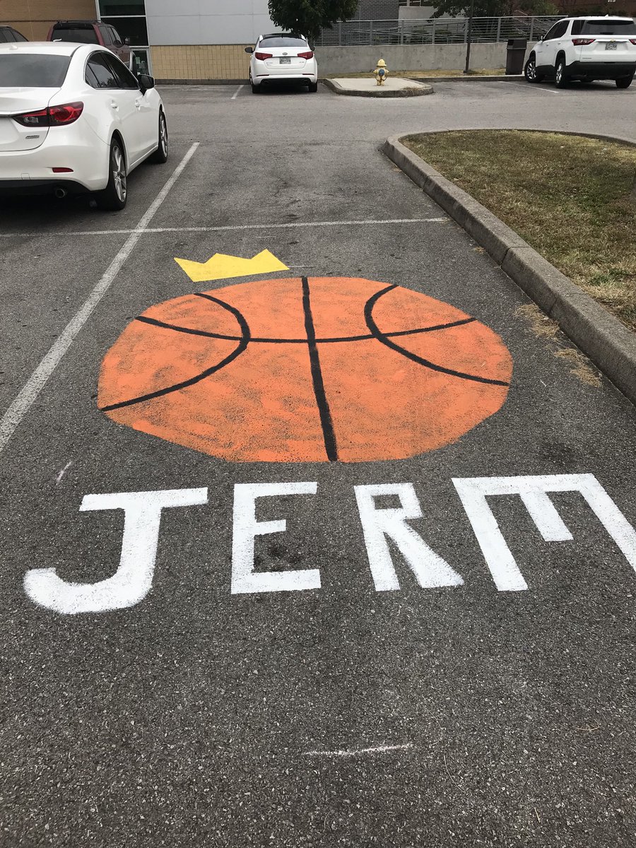 ORHS seniors painted their parking spaces as a fundraiser yesterday. They did a great job.