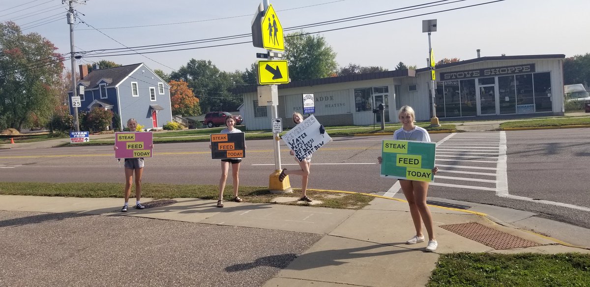 Steak feed today. Come check it out!