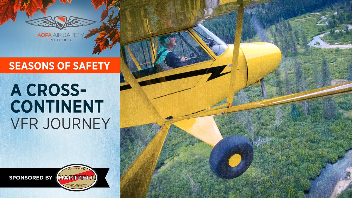 AOPA Air Safety Institute's Richard McSpadden will share his experience ferrying a Super Cub across the country during a webinar on September 24 at 7 p.m. Eastern time. He'll discuss risk management, flying during a pandemic, and more.
Register now: bddy.me/3cnH9Kb