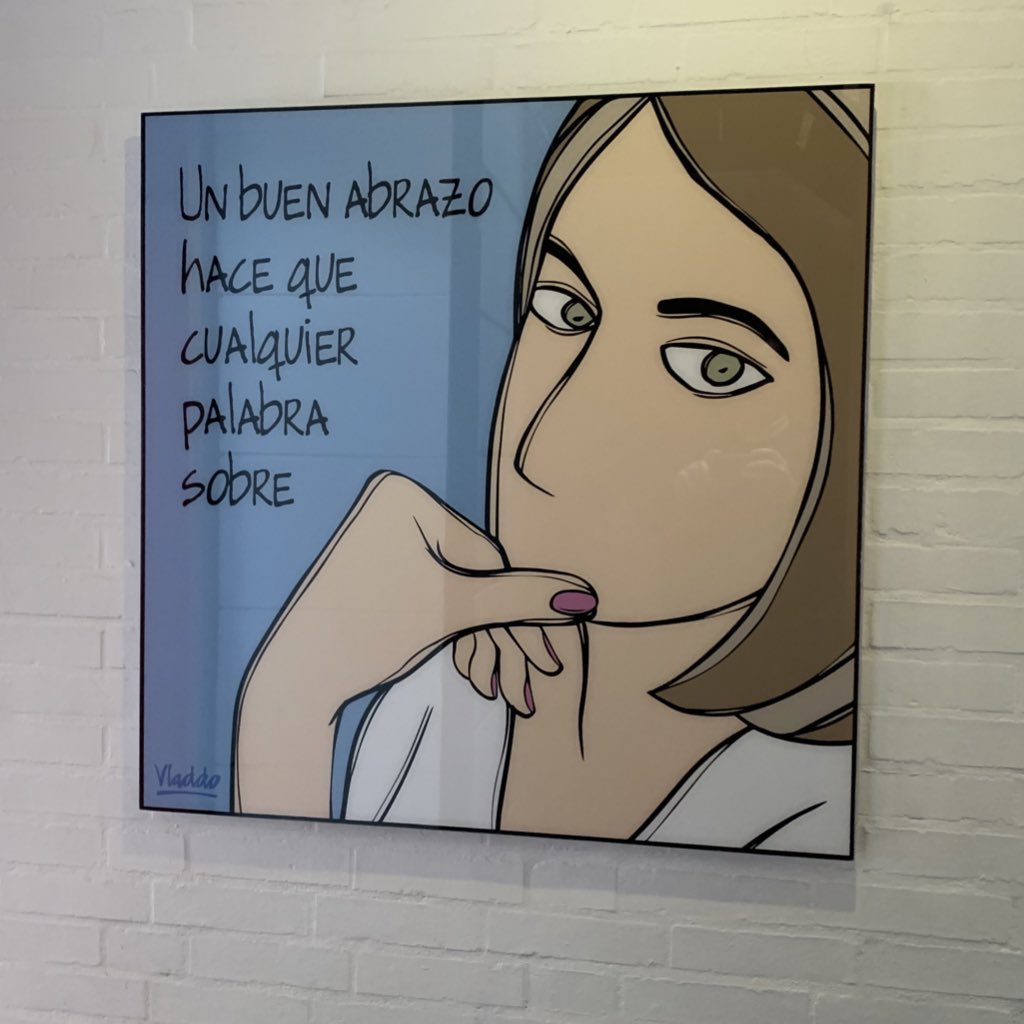 ALEIDA's tweet photo. Otra obra vendida; otro mensaje de @ALEIDA y @VLADDO en una pared amiga https://t.co/oFCRvSbTgc