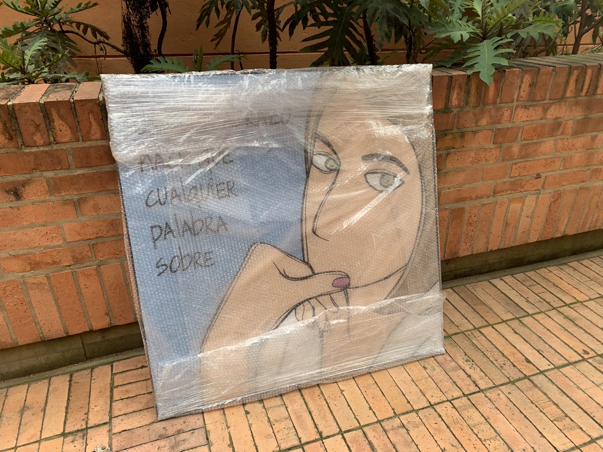 ALEIDA's tweet photo. Otra obra vendida; otro mensaje de @ALEIDA y @VLADDO en una pared amiga https://t.co/oFCRvSbTgc