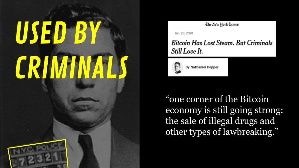 “There is nothing inherent about the tools used to facilitate crimes that makes them criminal in themselves. Despite criminal use, no one is calling for the ban of roads, the internet, mail, etc.”  @parkeralewis Bitcoin is Not for Criminals https://bit.ly/2RUuXHq 