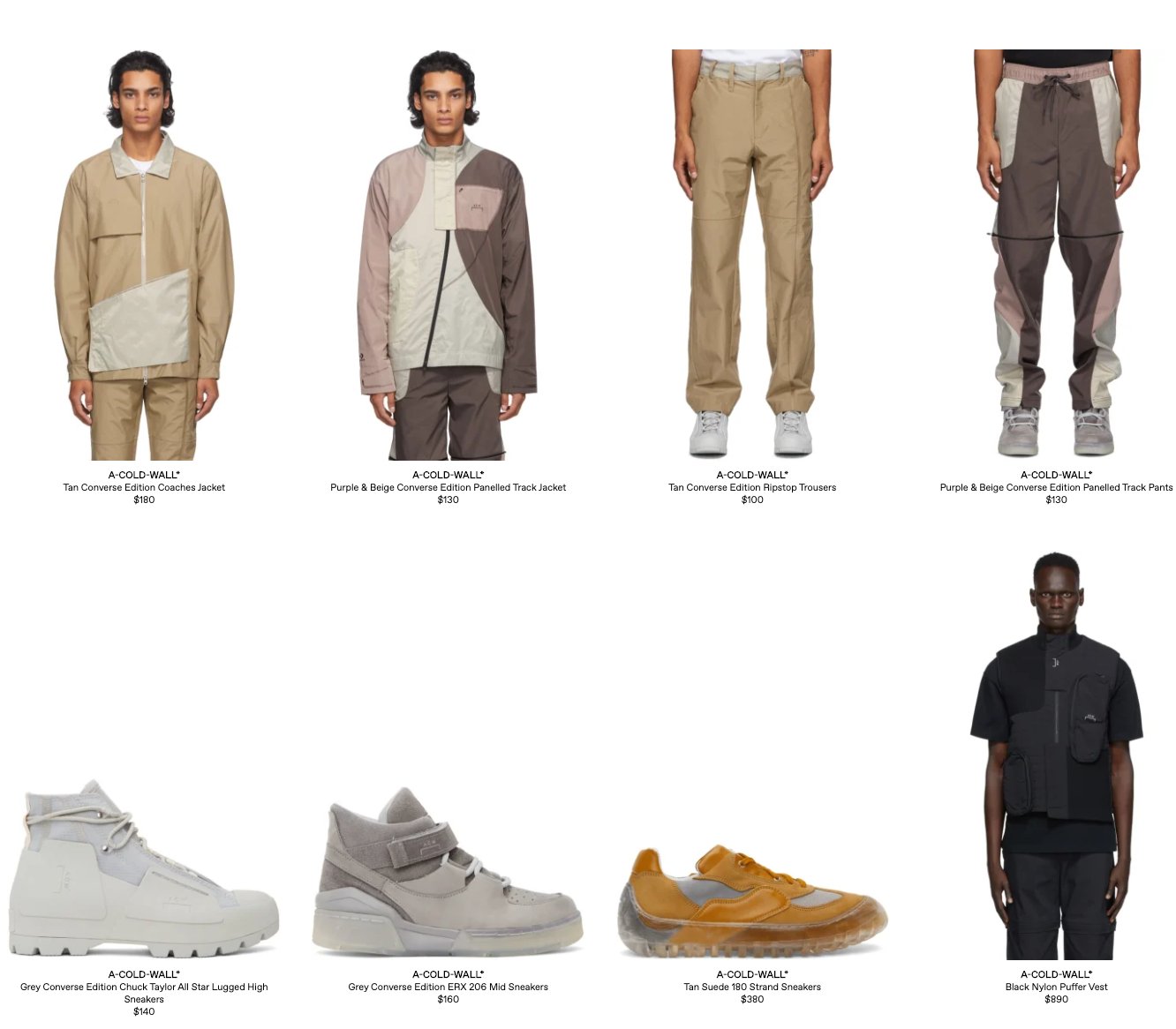 SOLELINKS on X Ad A COLD WALL x Converse Collection on SSENSE Mens https t XvZeUNZi2J Womens https t 56ppoAu4kG https t wD9uECbFSj X
