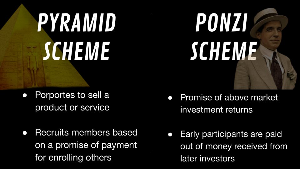 Calling Bitcoin a pyramid scheme or a ponzi lacks an understanding of both Bitcoin and the definitions of those terms.Bitcoin is permissionless, there's no ‘membership’ element into which to recruit.Additionally, there is no central authority from which promises can be made.
