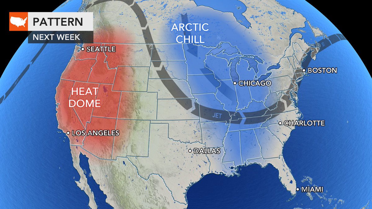 chrisnallan's tweet photo. The swings of #fall are here. Unfortunately remains warm and dry with a fire risk across the Southwest, but some better containment numbers on wildfires. On the flip side the East is in for another chilly blast come next week. Oh boy... #FallSwing #AccuWeather @accuweather https://t.co/0n8pABgwn3