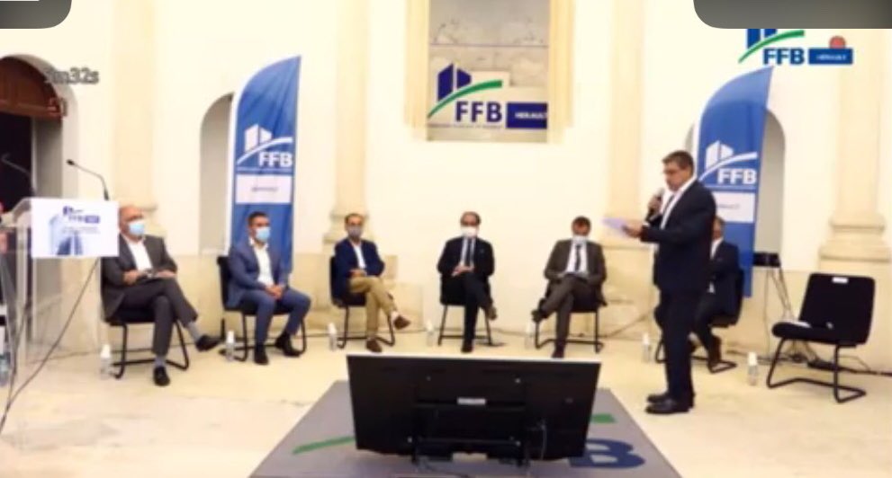 34FFB's tweet photo. Les principales collectivités de l’Hérault réunies par @34FFB 
Tous prêts à accompagner la relance du bâtiment et à échanger avec les professionnels de l’acte de bâtir https://t.co/cqYU4Lh4cZ