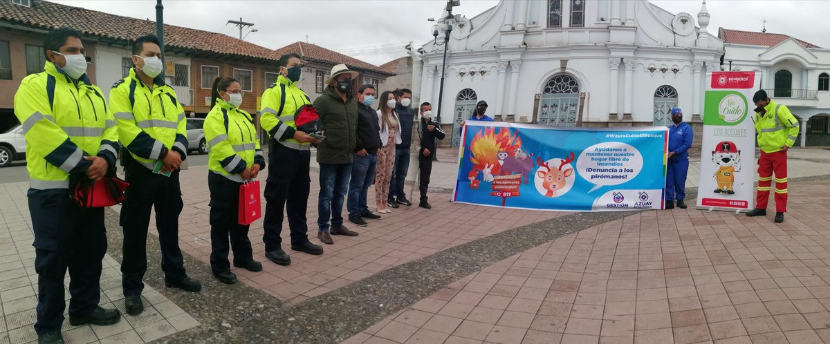 Hoy el cuerpo de Bomberos dio a conocer a  Ricaurte la campaña de #prevención de incendios forestales “#YoCuido los bosques”.

📌Agradecemos a la Prefectura Azuay, por el apoyo en varios sectores. 

#Ricaurte
#Mihogarmidestino