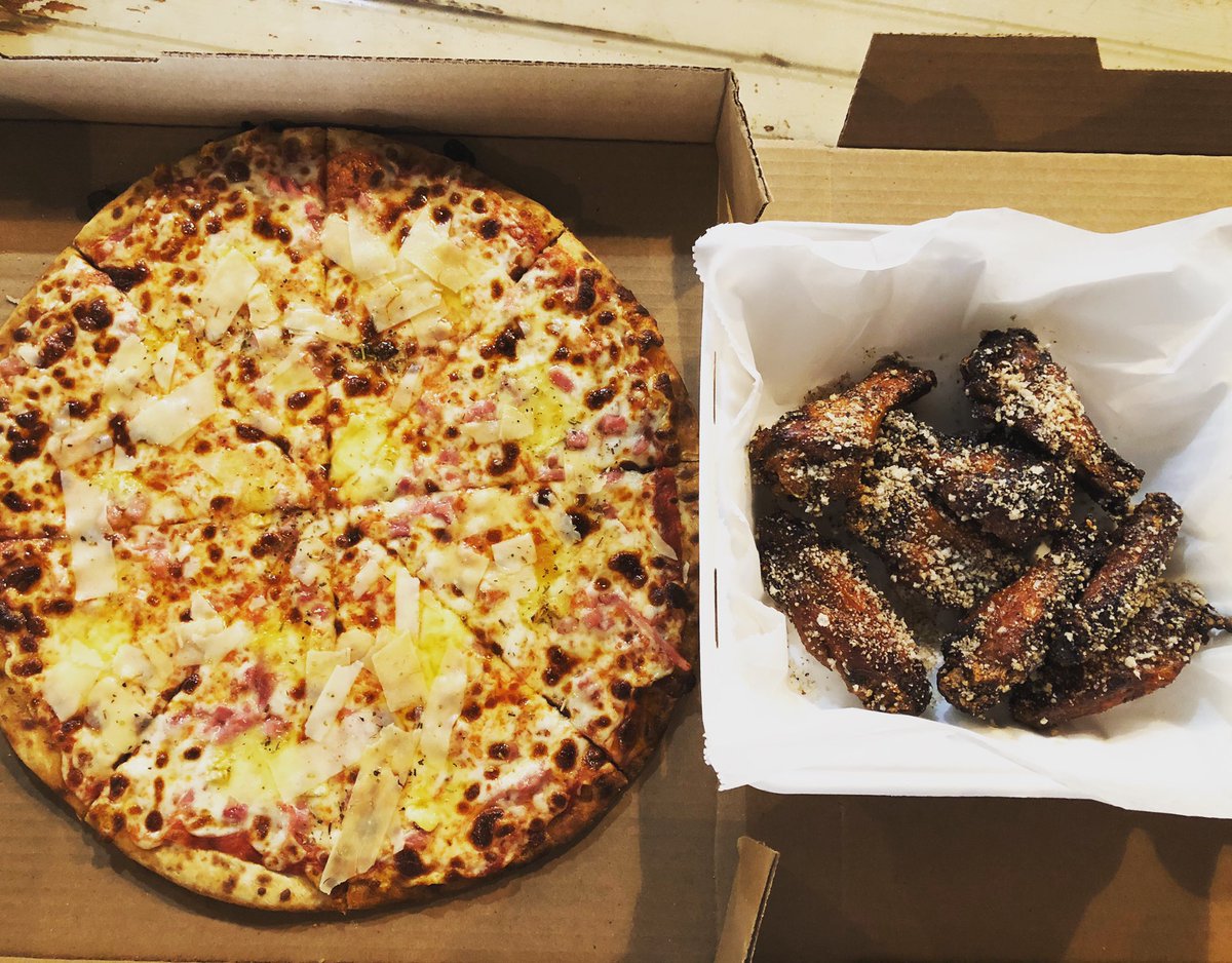 We’ve got the best WAP in town! 
Now you can get both our wings and pizza in our NEW takeout special! Call in or Order Online from 3-9pm 🍕