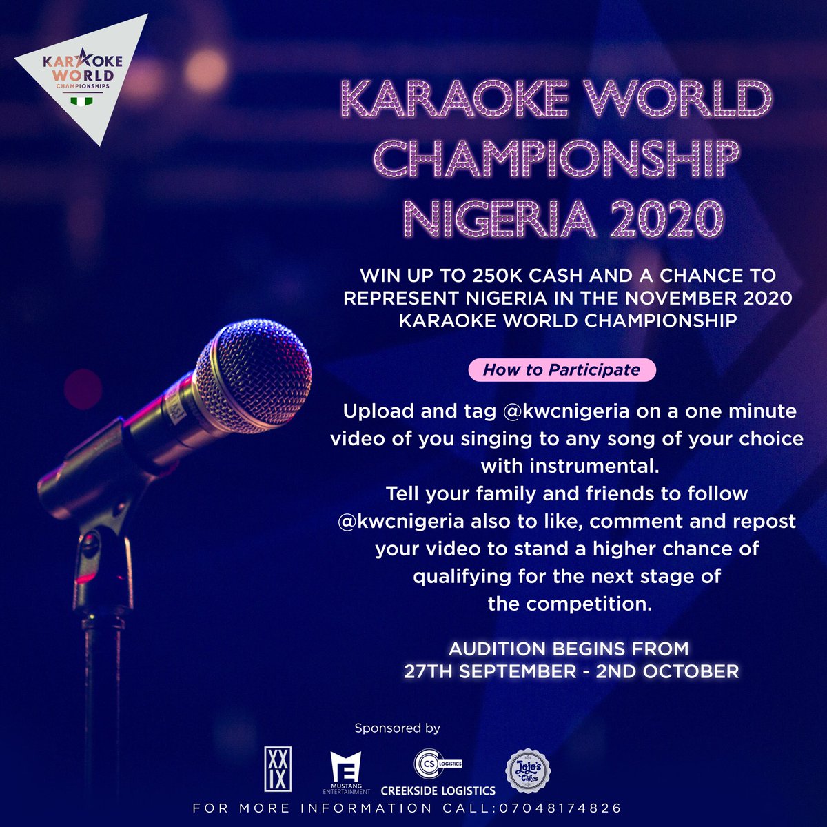 Karaoke World Championship Nigeria (kwcnigeria) Twitter