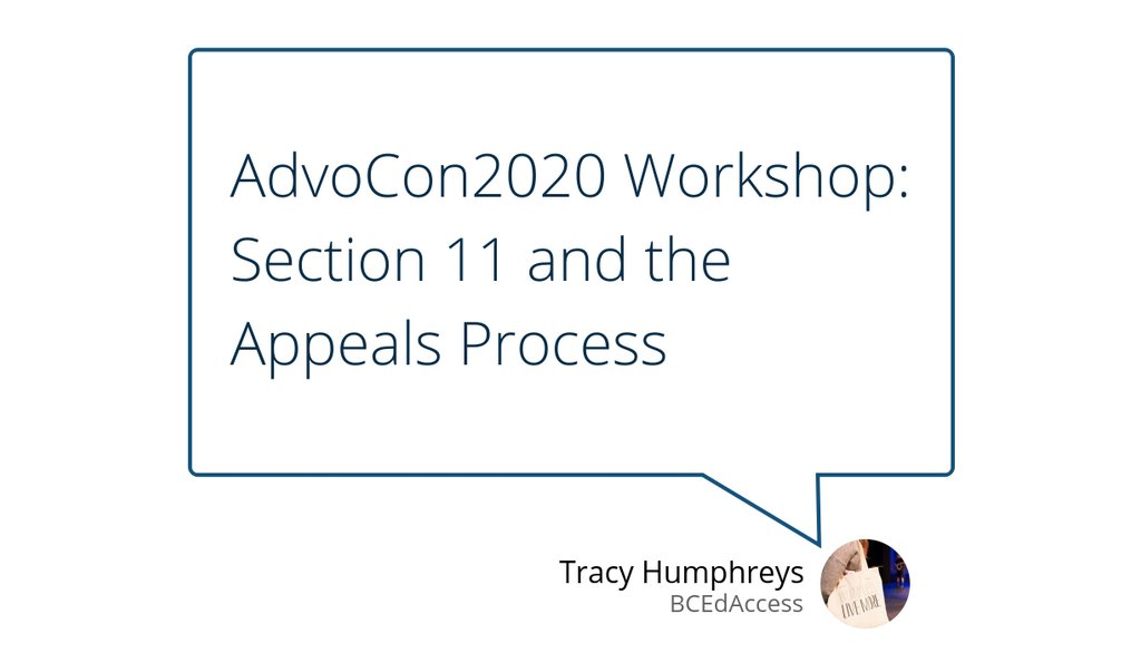 BCEdAccess's tweet image. Eventbrite link

Read more 👉 lttr.ai/W6H3

#bced #AdvoCon2020 #AppealsProcess #Accessibility