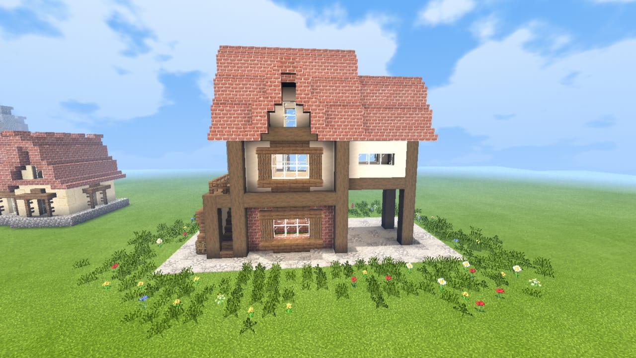 casa medieval simples Minecraft