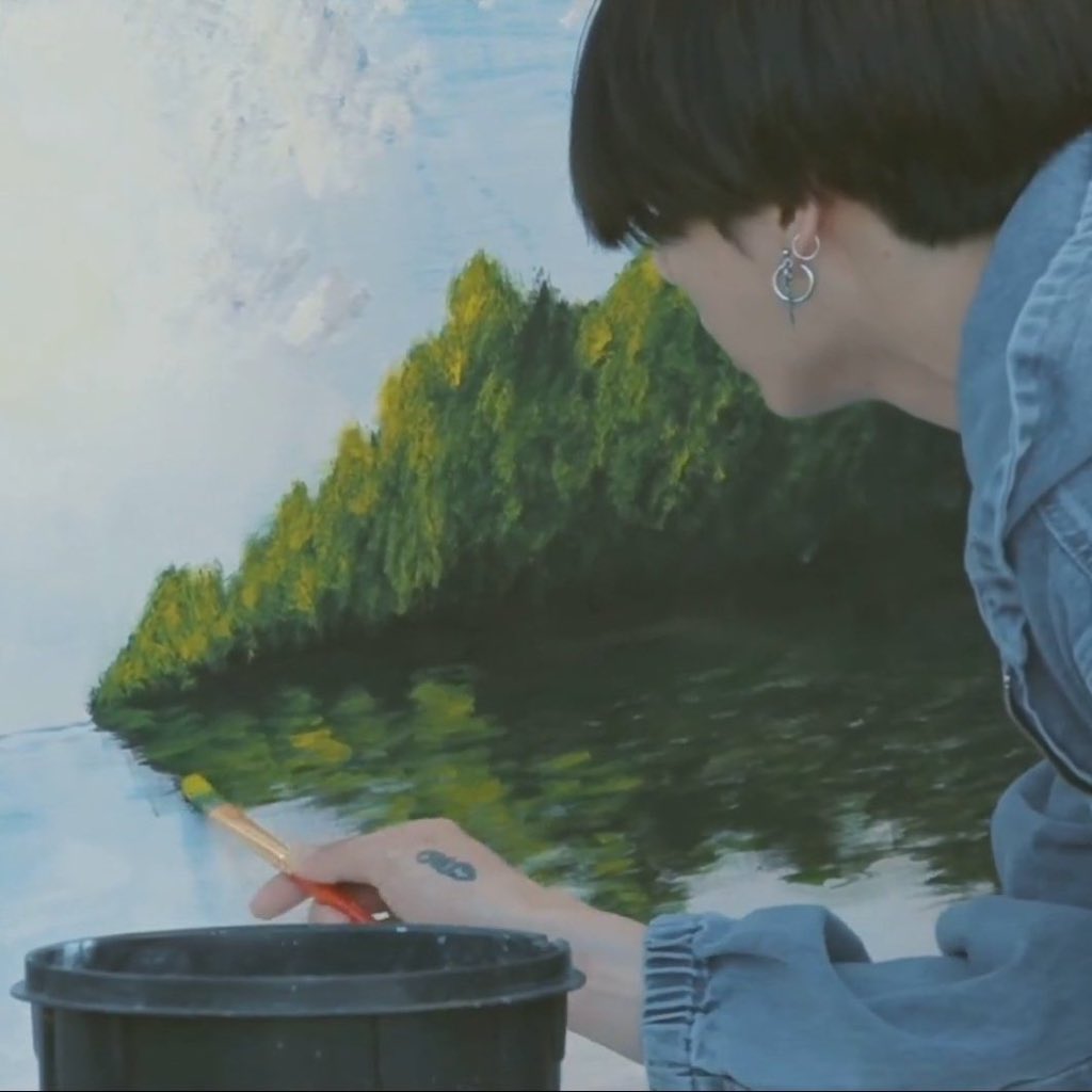 jungkook’s drawing skills; a much needed thread