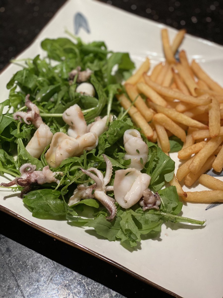 LeahsKitchen's tweet photo. Grilled squid with lime & thyme from the wonderful @NigelSlater #thekitchendiaries served with chips as per the good mans recommendation! https://t.co/FTob4Yt4qz