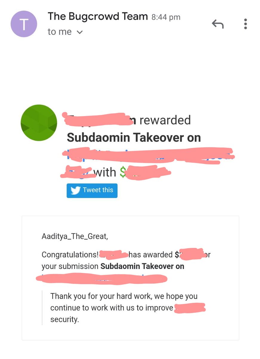 Subdomain Takeover is love
Thankx <a href="/AlwardaniAa/">Ahmed Alwardani</a>  for help

<a href="/Bugcrowd/">bugcrowd</a> 
#itTakesACrowd #OuthackThemAll  #bugbounty