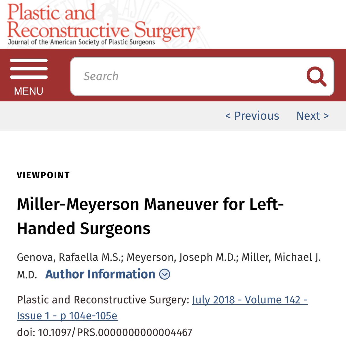 CiruAndes (@ciruandes2) on Twitter photo Miller-Meyerson Maneuver for Left-Handed Surgeons: how to do it! #SoMe4Surgery #MedTwitter <a href="/drdevirgilio/">Christian de Virgilio MD FACS</a> <a href="/juliomayol/">Julio Mayol</a> <a href="/SWexner/">Steven D Wexner MD, PhD</a> <a href="/MISIRG1/">MISIRG</a> <a href="/NeilFlochMD/">Neil Floch MD</a> <a href="/pferrada1/">Paula Ferrada MD FACS FCCM MAMSE</a> <a href="/JJcolemanMD/">Jamie Coleman, MD FACS</a> <a href="/TopKniFe_B/">Bellal Joseph</a> <a href="/DChu80/">Daniel I-Hsin Chu | æ±ä»„俥</a> @DrThawabeh Miller-Meyerson Maneuver for Left-Handed Surgeons: how to do it! #SoMe4Surgery #MedTwitter <a href="/drdevirgilio/">Christian de Virgilio MD FACS</a> <a href="/juliomayol/">Julio Mayol</a> <a href="/SWexner/">Steven D Wexner MD, PhD</a> <a href="/MISIRG1/">MISIRG</a> <a href="/NeilFlochMD/">Neil Floch MD</a> <a href="/pferrada1/">Paula Ferrada MD FACS FCCM MAMSE</a> <a href="/JJcolemanMD/">Jamie Coleman, MD FACS</a> <a href="/TopKniFe_B/">Bellal Joseph</a> <a href="/DChu80/">Daniel I-Hsin Chu | æ±ä»„俥</a> @DrThawabeh