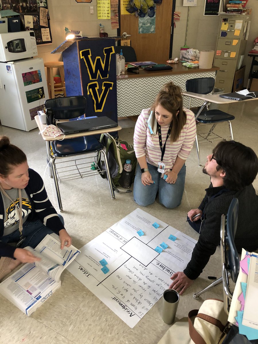 leannklepzig's tweet image. WV’s ELA teachers unpacking SB’s Embedded Assessments and matching Learning Targets to rubrics. #deepdive #backwarddesign @WalkerValleyHS @BradleySchools @DougSBoard